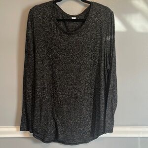 Old Navy Gray Long Sleeve Blouse